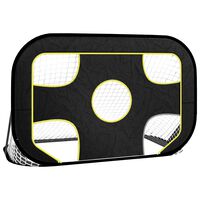vidaXL Fußballtor mit Torwand 120x80x80 cm Polyester