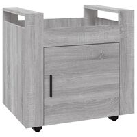vidaXL Stolový vozík sivý dub sonoma 60x45x60 cm spracované drevo